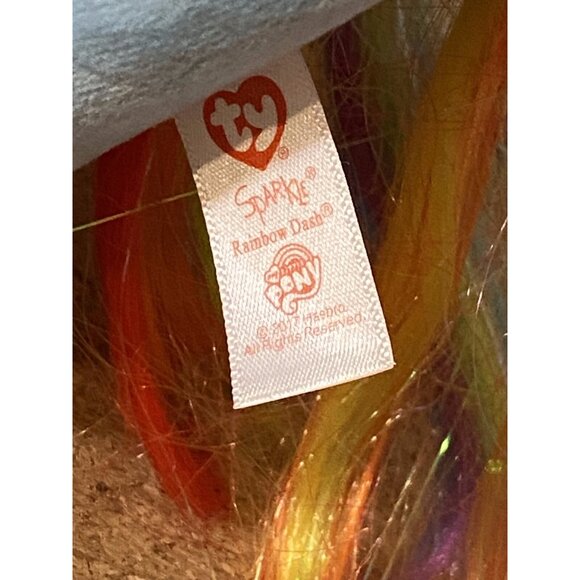 Ty Sparkle Rainbow Dash 11” My Little Pony Plush - Picture 8 of 8